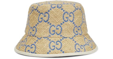 cappello pescatore gucci donna|Cappello da pescatore in tela jacquard con dettagli in pelle .